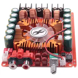 TDA7498E 2X160W Dual Channel Audio Amplifier Board, Support BTL Mode 1X220W Single Channel, DC 24V Digital Stereo Power Amp Modu