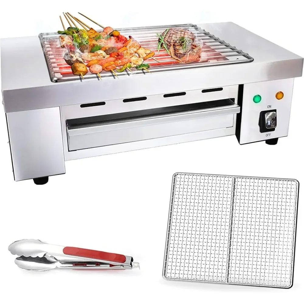 Electric Grill, Indoor Smokeless Grill indoor Yakitori grill hibachi Grill Commercial and Family