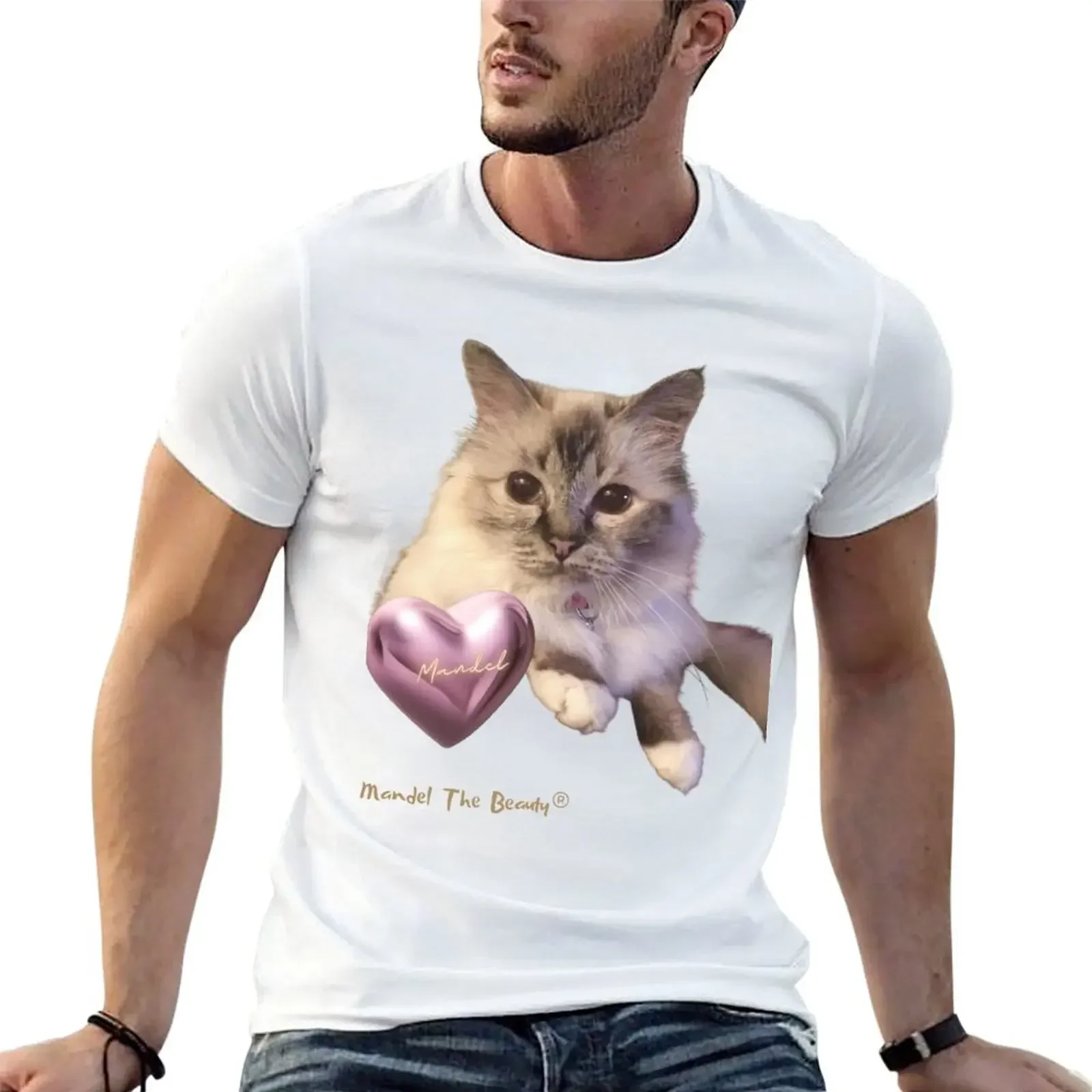 Birman Cat MandelTheBeauty - Mandel 3. T-Shirt man t shirt baggy shirts cute tops vintage t shirts mens big and tall t shirts