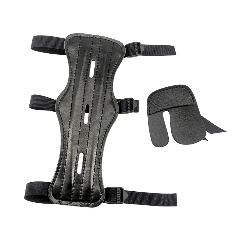 

1Set Archery Arm Guard Finger Guard Kit Finger Tab Protection Gear Bow And Arrow Hunting Shooting Accessories Protector