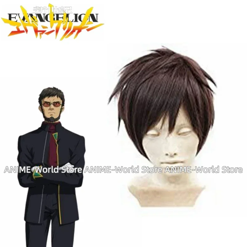 Anime Gendo Ikari Cosplay Costume Top+pant Black Western Suit Custom size Any Size Wig view 5