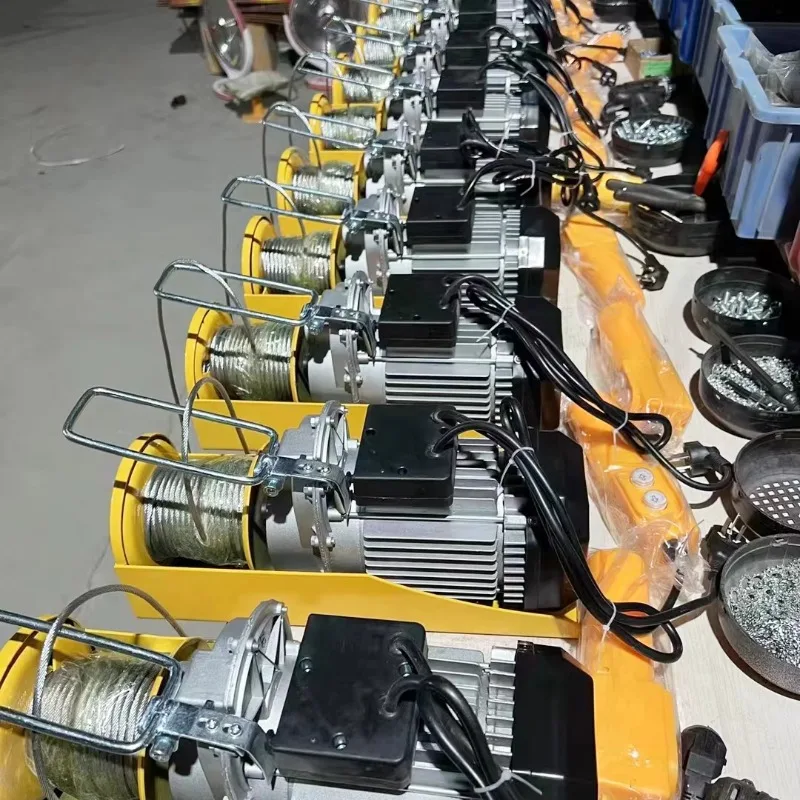220 فولت لاسلكي للتحكم عن بعد رافعة كهربائية 500 كجم 1000 كجم PA200 رافعة صغيرة للمنزل البناء سلك حبل رفع