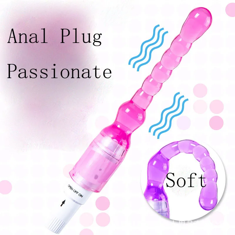 

Long Dildo Anal Butt Plug Beads G-Spot Vagina Massager Female Masturbator Adult Sex Toys For Women Couples Stimulate Anus Jelly