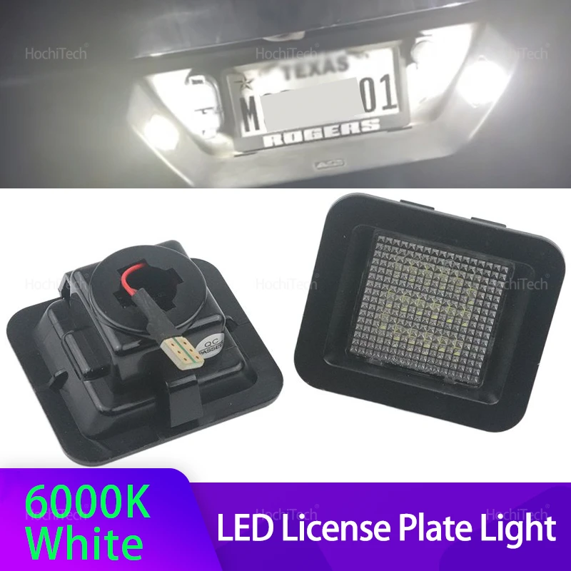 

2pcs LED License Plate Light Canbus Number Lamp No Error for Ford F150 F-150 Raptor 2015 2016 2017 2018 FL3Z-13550-A FL3Z13550A