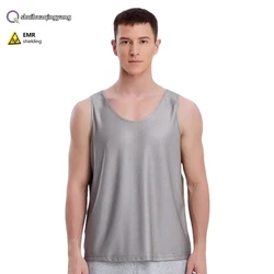 Electromagnetic radiation protective 3D mesh silver fiber adult undershirt Office equipment, Mobile phone EMF shielding clothing