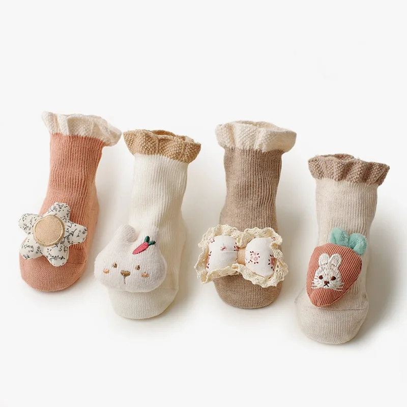 

Newborn Anti-Slip Floor Socks Soft Cartoon Non-Slip Baby Footwear for Boys Girls 0-1 Years Infant Floor Socks Newborn Foot Cover