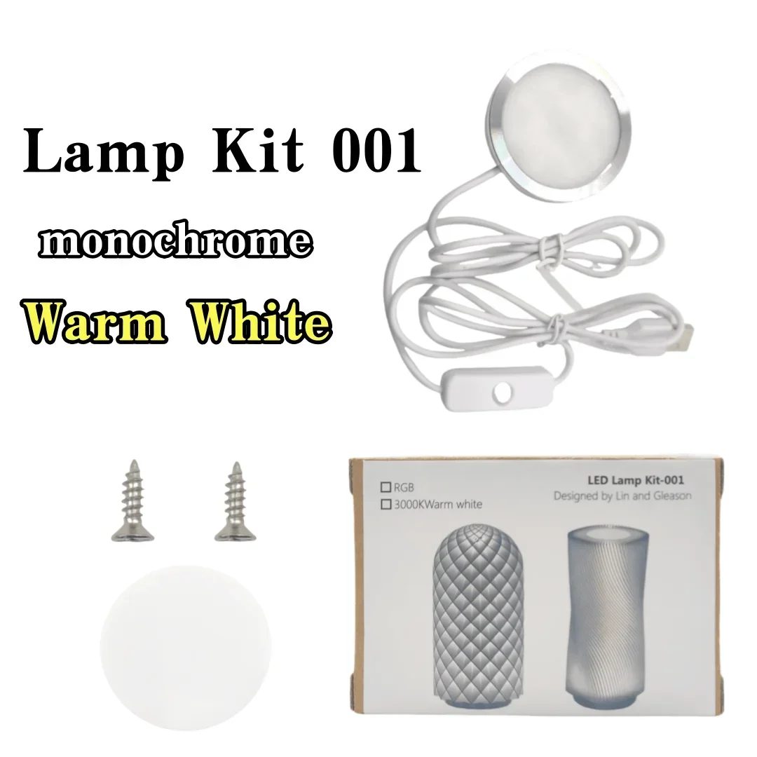 NONE Für Bambus-Labor-LED-Lampen-Set 001, RGB, mehrere Farben, Bambus-Licht, LED-Teile, DIY-Modell, warmweiß/mehrfarbig, ohne Lampengehäuse 4