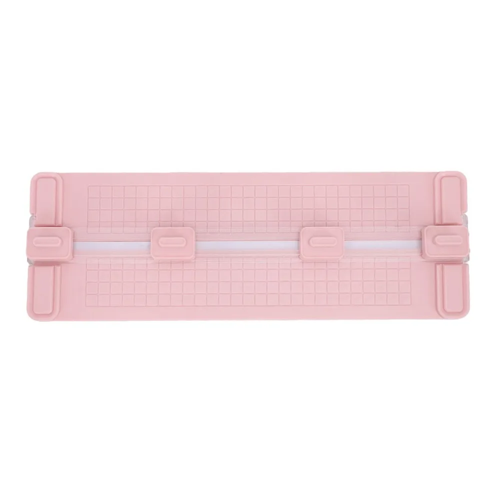 Safe ABS Paper Cutter Multi Function Wave Straight Dotted Lines Scrapbooking Tool 4 in 1 Practical Slider Cutter Card Making