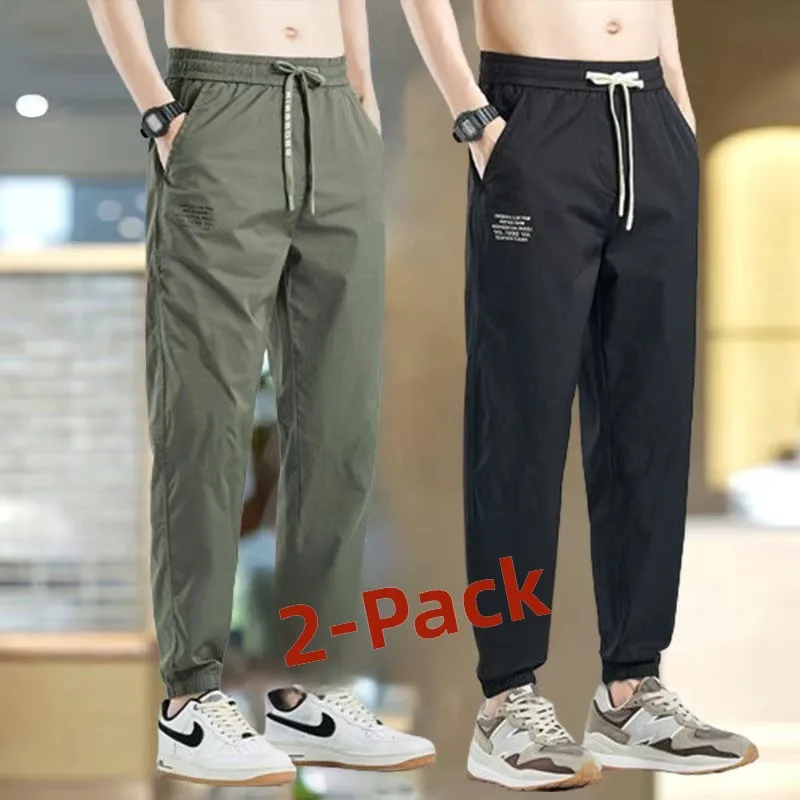 Plones informs de seda de hielo para hombre, ropa de trabajo fina de secado rápido, hoados, deportivos, largos de nu...