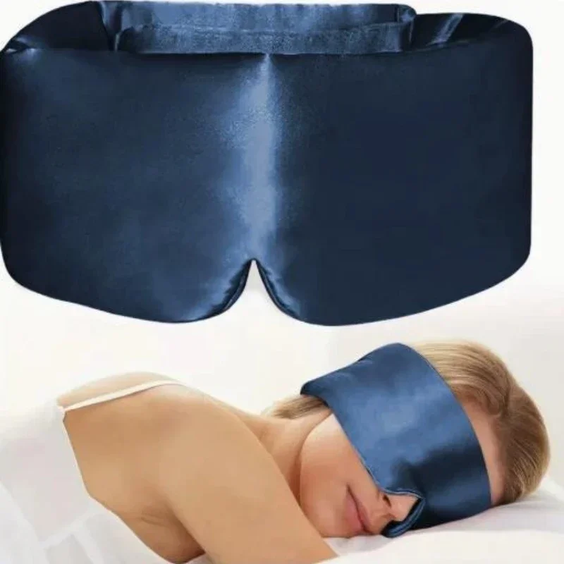 Silk Sleep Mask Soft Pressureless Sleeping Mask Silk Adjustable Wide Ear Cover & Nap Soft Padded Sleep Mask 1/4 pcs - view 6