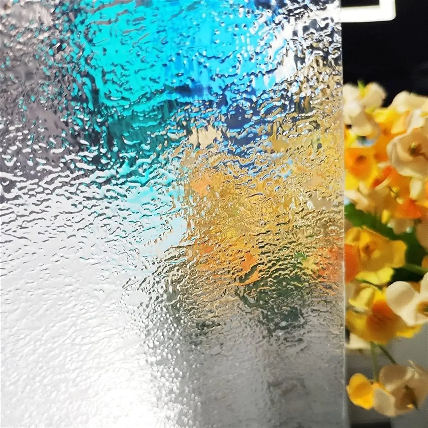 Crystal Pattern Window Film, Self-Adhesive Film, No Glue Static, Heat Control, Window Stickers, Home Decorations, G. Lass Decor