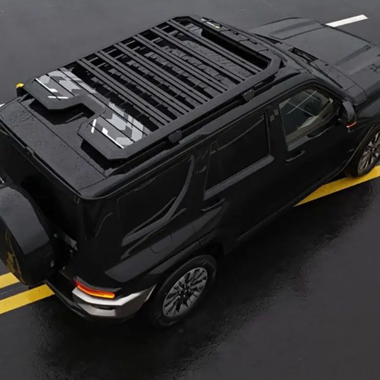 Hot Selling Tank 700 Model Aluminum Car Body Parts Storage Rack New Roof Platform Rack for Luggage Travel Car Accessories 6
