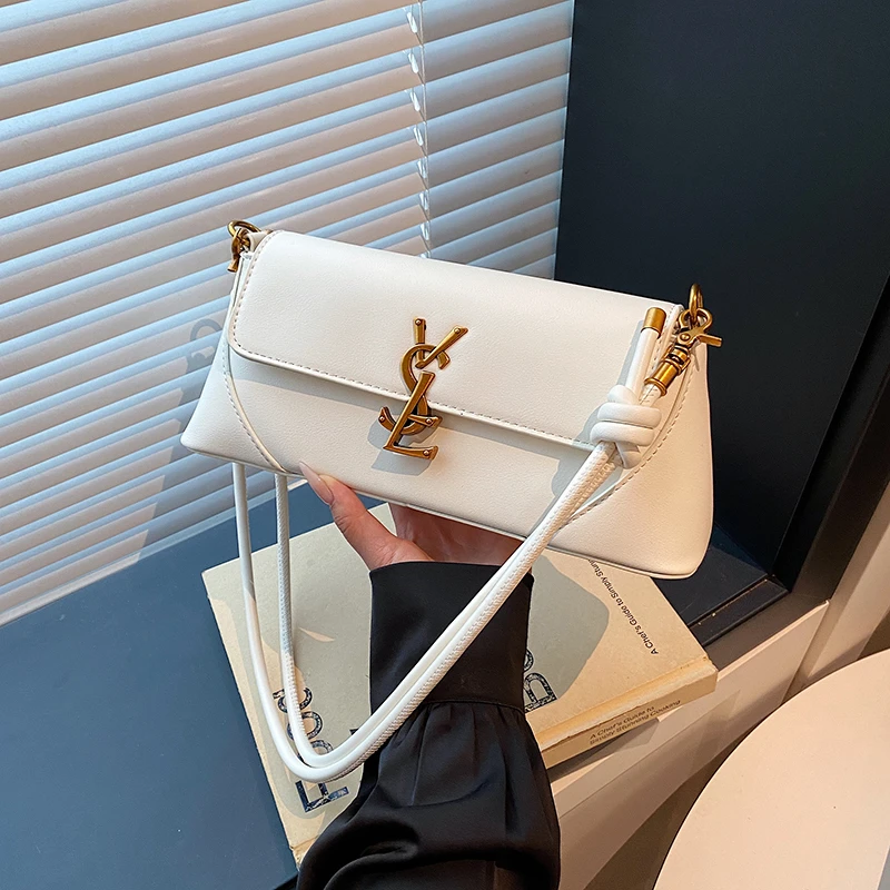 Borsa da donna portatile in pelle di alta qualità, borsa a tracolla con tracolla a catena per pendolarismo da donna, borsa a tracolla da donna alla moda