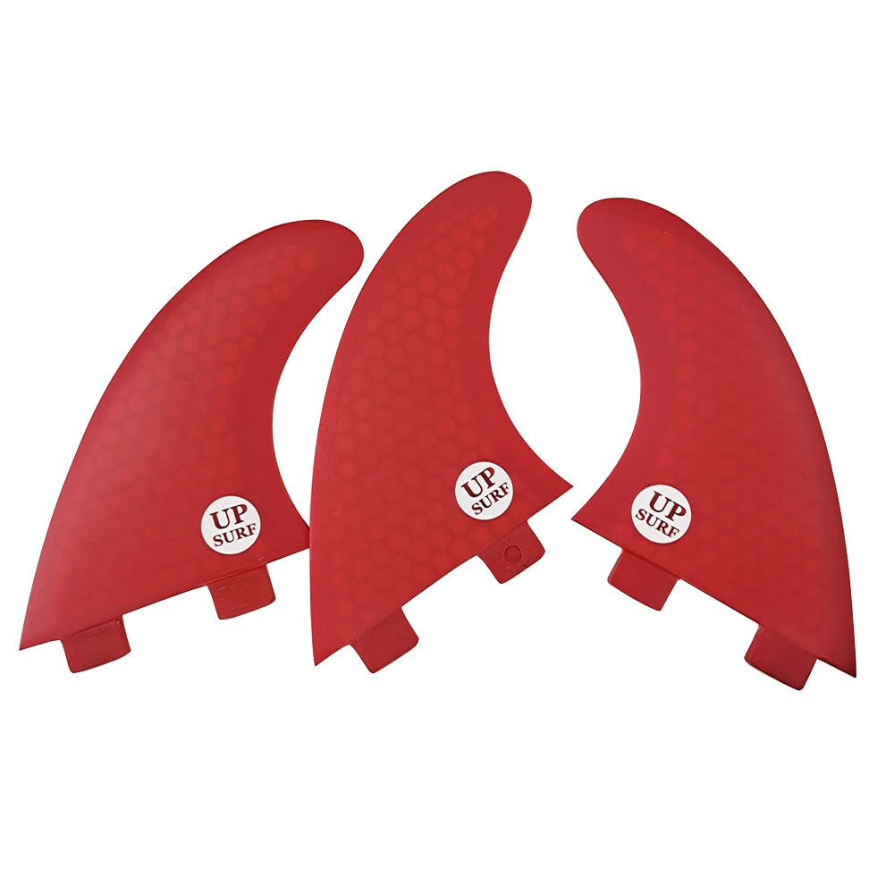 S/M/L 3 Fins UPSURF FCS Tri Fins Honeycomb Surfboard Fins Surf Quillas Surfing Kayak Stabilizer Surfcasting Accessories