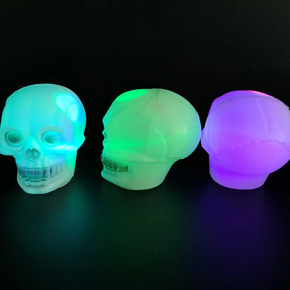 

6pcs Skull Halloween Decoration Halloween Pumpkin Light Night Lamp Glowing Festive Garden Pumpkin Lighting