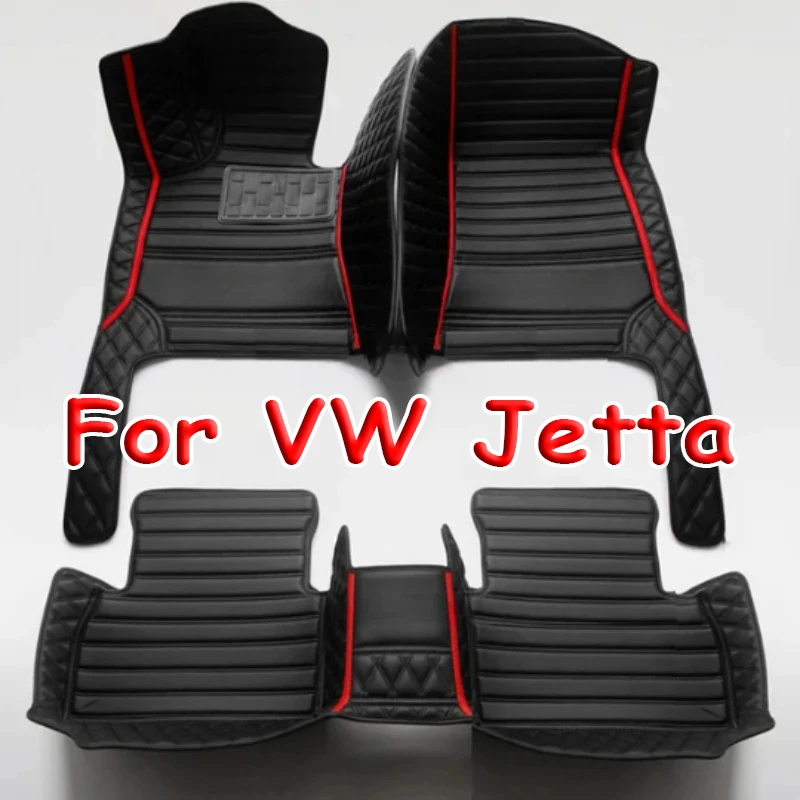 

Кожаные автомобильные коврики для VW Jetta Vento A7 2019 2020 2021 2022 2023 кожаные автомобильные матовые интерьерные детали автомобильные аксессуары