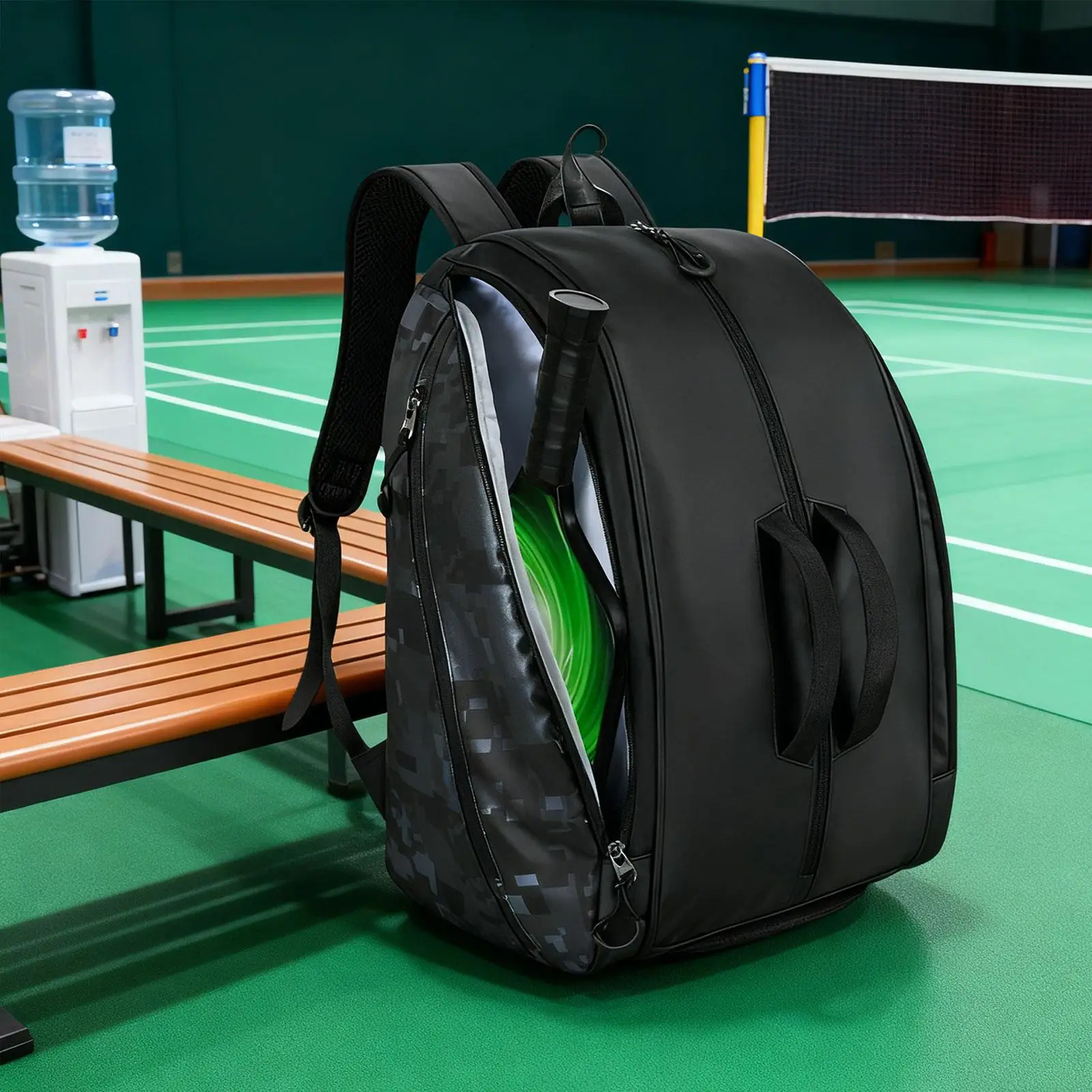

Pickleball Bag Padel Racket Backpack Comfortable Practical Nylon Travel Sports Portable Organizer Stylish Paddle Storage Bag