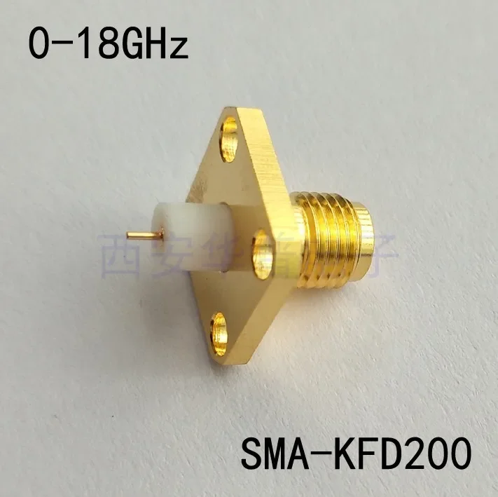 

SMA-KFD200 RF Connector SMA-KF Female Through Wall 0.5 Fine Pin 18G RF Coaxial Connector