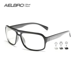 AIELBRO Men's Polarized Sunglasses Man Cycling Glasses MTB Bike Bicycle Glasses Cycling Photochromic Sun Glasses For Bicycle