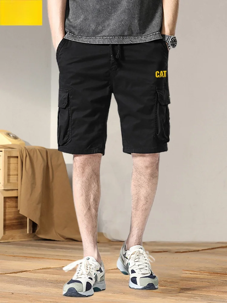 

Tnf Men's Casual Loose orts American Sle Workwear Five-Quarter Cotton Pants Summer Outdoor Leisure Outdoor Cam Tr...