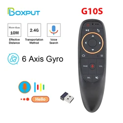 G10S Pro BT Air Mouse 2.4G Wireless Gyroscope Smart Remote Control With Voice IR Learning  for Android TV Box H96 MAX X88 PRO X9