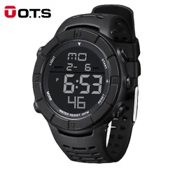 OTS orologio con allarme digitale militare per uomo orologio sportivo impermeabile all'aperto Relogio Masculino regalo