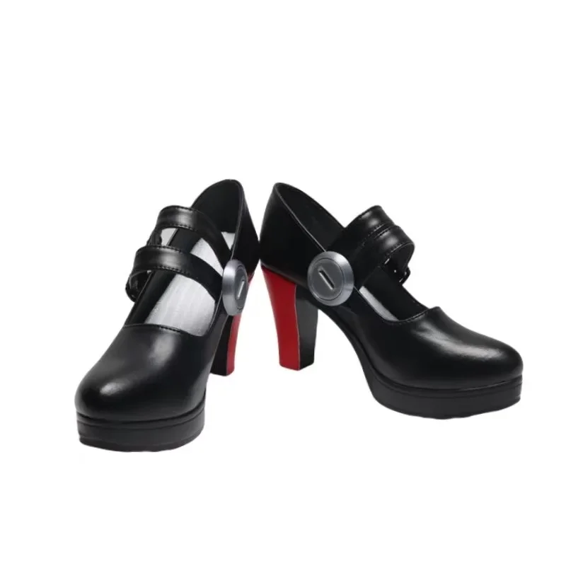 Jeu Zenless Zone Zero Ellen Joe Cosplay chaussures femmes Halloween fête de noël femme de chambre Roleplay requin fille noir chaussures personnalisées