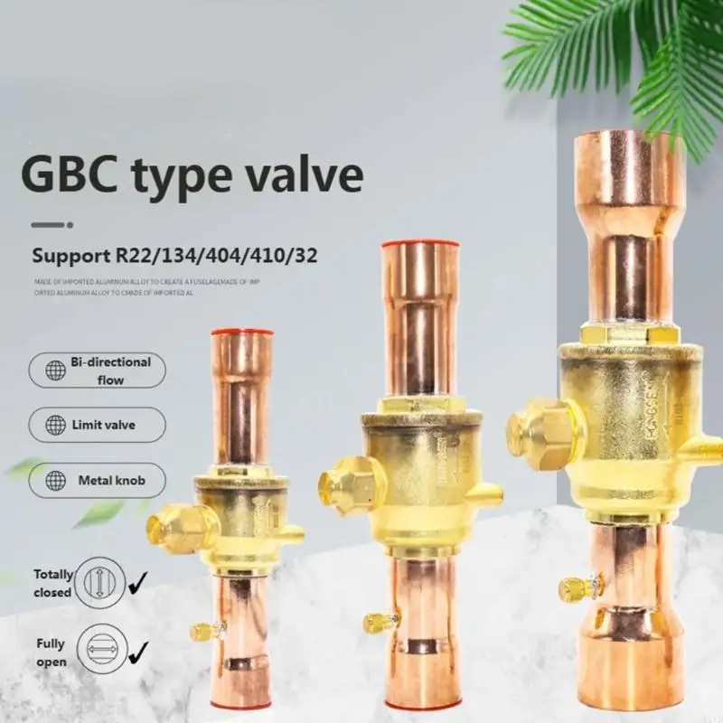

Professional Copper Two Way Flows Stop Valves Welded Ball Type Valves Designed for Cooling & Heating Modes In HVAC Systems M4YD