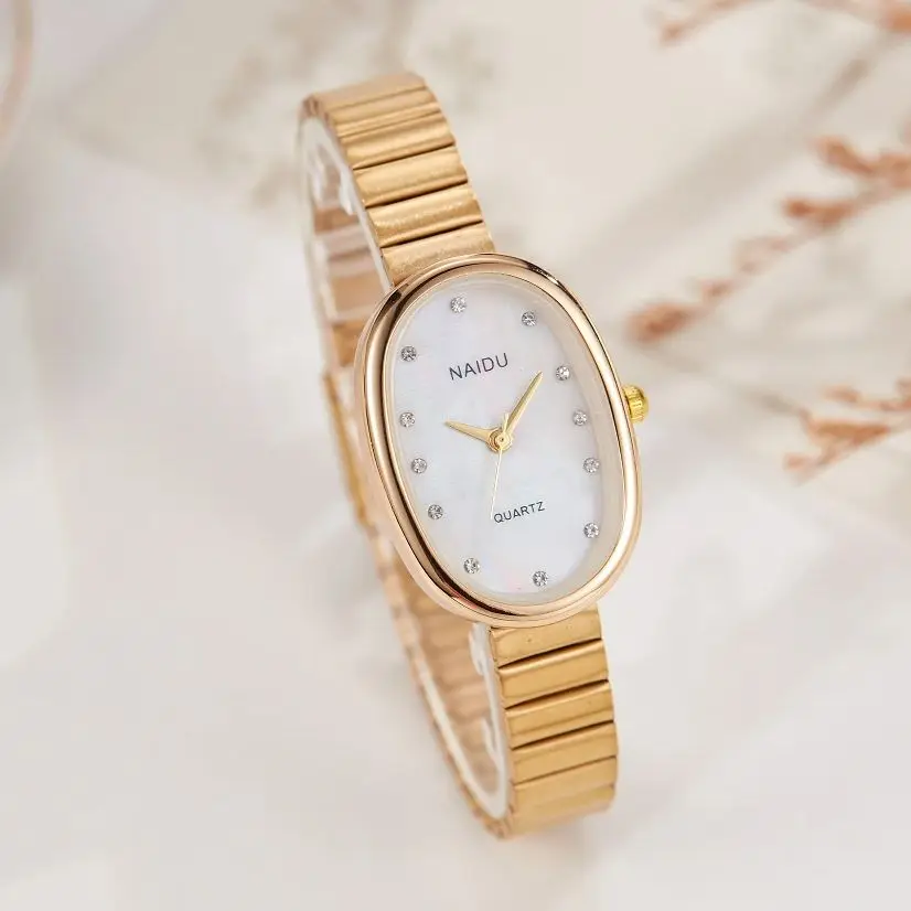 New Fashion Women's Wristwatch Simple Elegant Casual Gifts Business Ladies Watches Classic Gold White Steel Strip Woman Watch