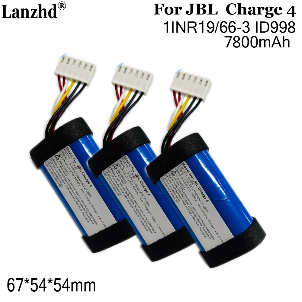 Original Speaker Battery For JBL Charge 4 Charge4 1INR19/66-3 ID998 7800mAh Bluetooth Audio Battery 780010200