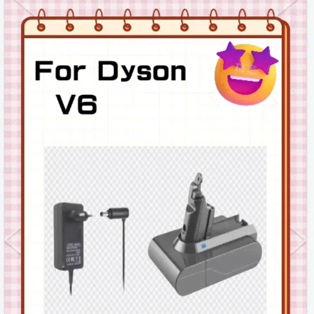 

2025high-capacity Original Battery Vacuum Cleaner rechargeable for Dyson V6 V Series Absolute Fluffy Animal Pro Bateria
