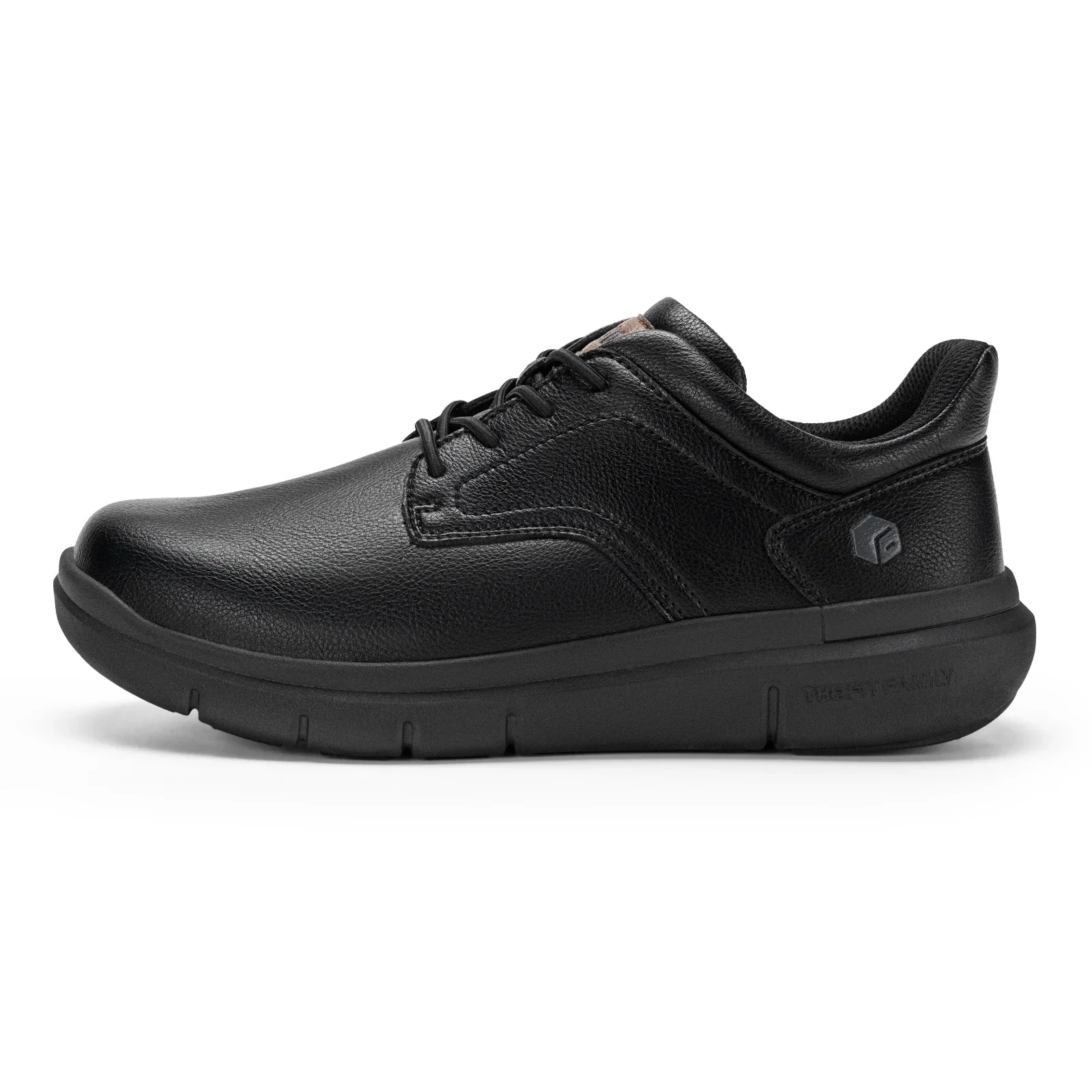 FitVille Herren-Slipper aus Leder, leichte, legere Business-Slipper mit Fußgewölbestütze für geschwollene und breite Füße – Detail 9