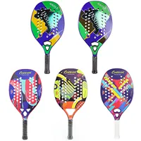 Racquet for Beach Tennis Carbon Fiber Grit Surface Frosted Treatment With EVA Memory Foam Core High QualityBeach Tennis Paddles