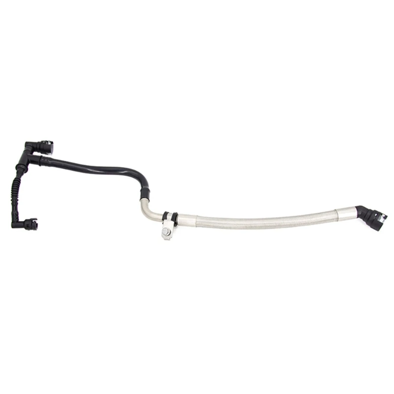PCV Crankcase Ventilation Hose Assembly 25201384 12633792, Metal Sleeve Section, Formed Layout and End Fitting Pattern for D7YA