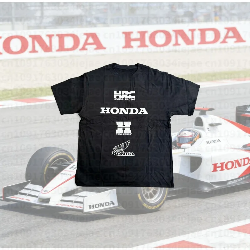 

Honda 2026 Summer Fashion Honda Men Printed T-shirt Honda Cotton Short Sleeve Trend Popular Men's and Women's Short Sleeves