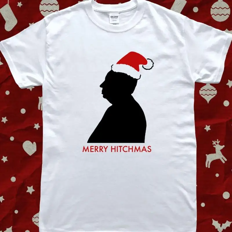 Merry Hitchmas Alfred Hitchcock Funny Classic Film Christmas T-Shirt