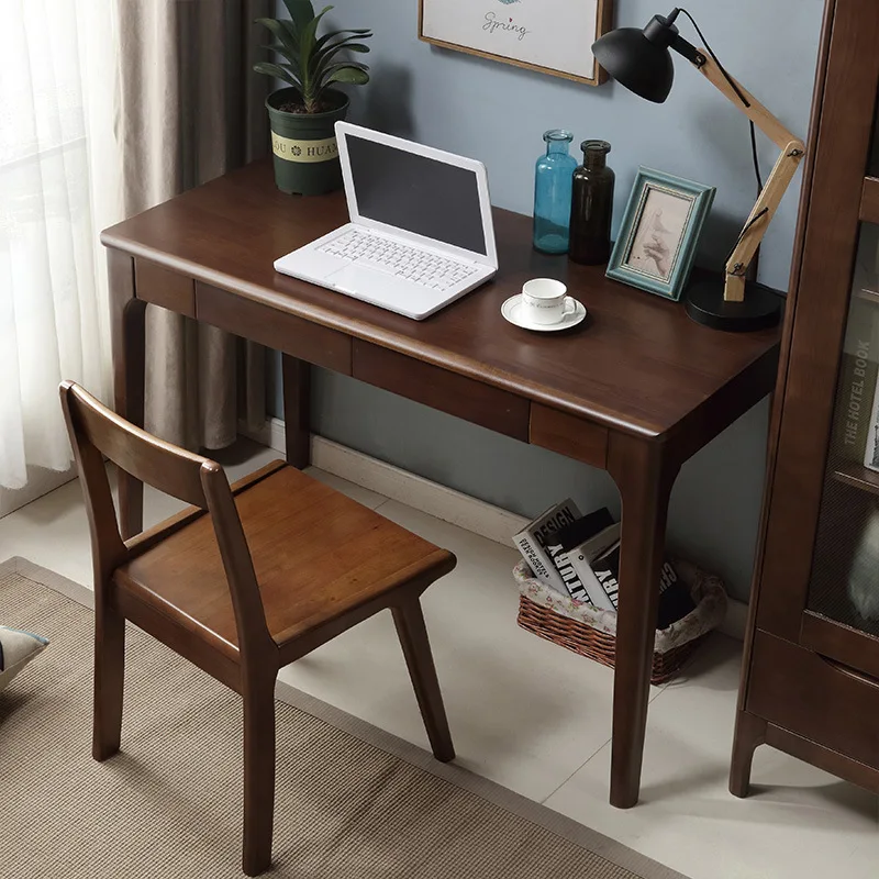 Solid wood desk modern simple home desktop computer desk simple middle school student study