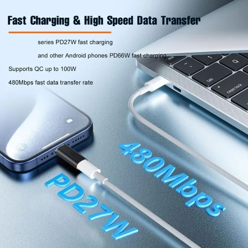 

Адаптер D08B Light to Type C для телефонов и планшетов с поддержкой зарядки QC100W/PD27W