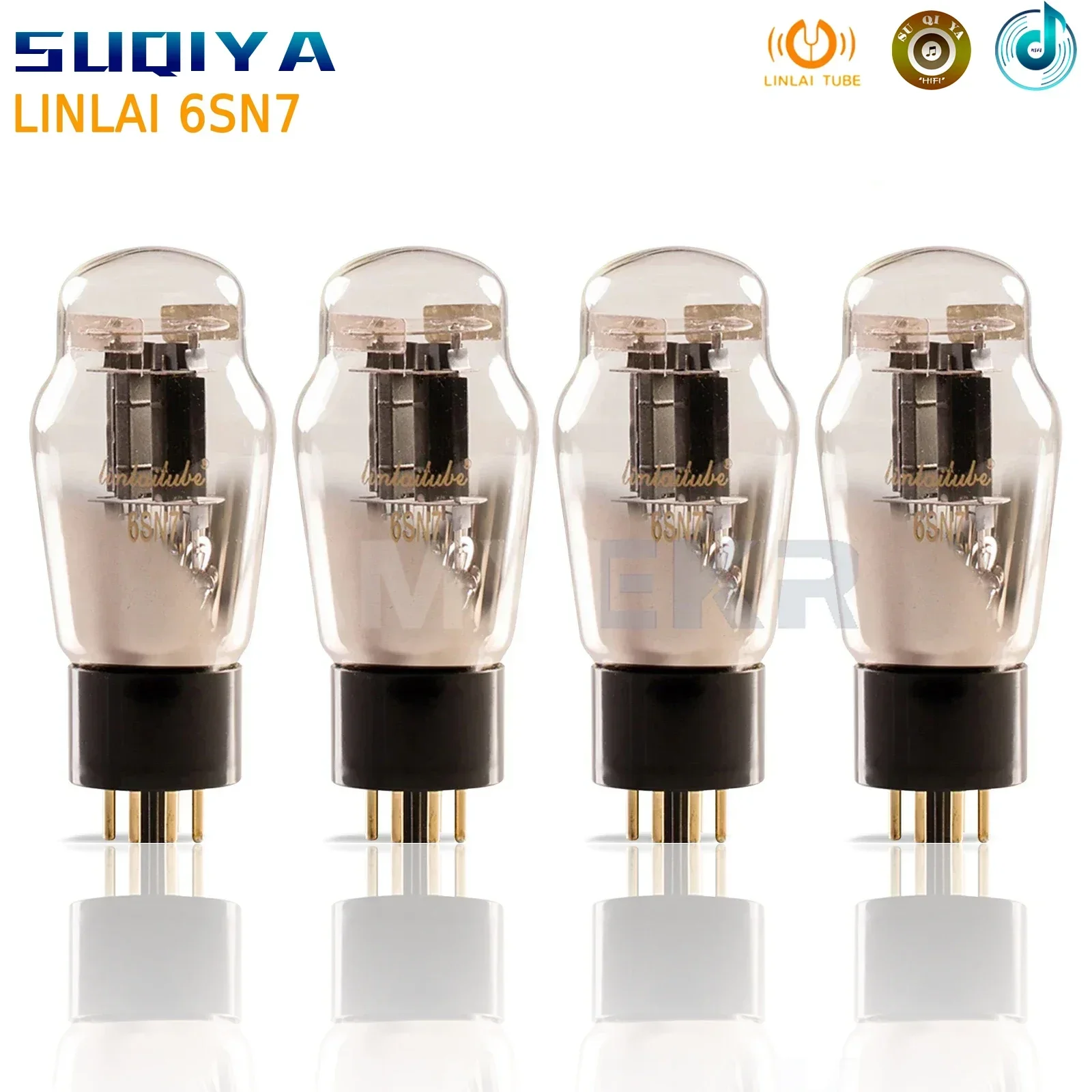 SUQIYA-Fire Crew LINLAI 6SN7 Vacuum Tube HIFI Audio Valve Replaces 6H8C 6N8P CV181 5692 Electronic Tube Amp Audio Kit DIY Match