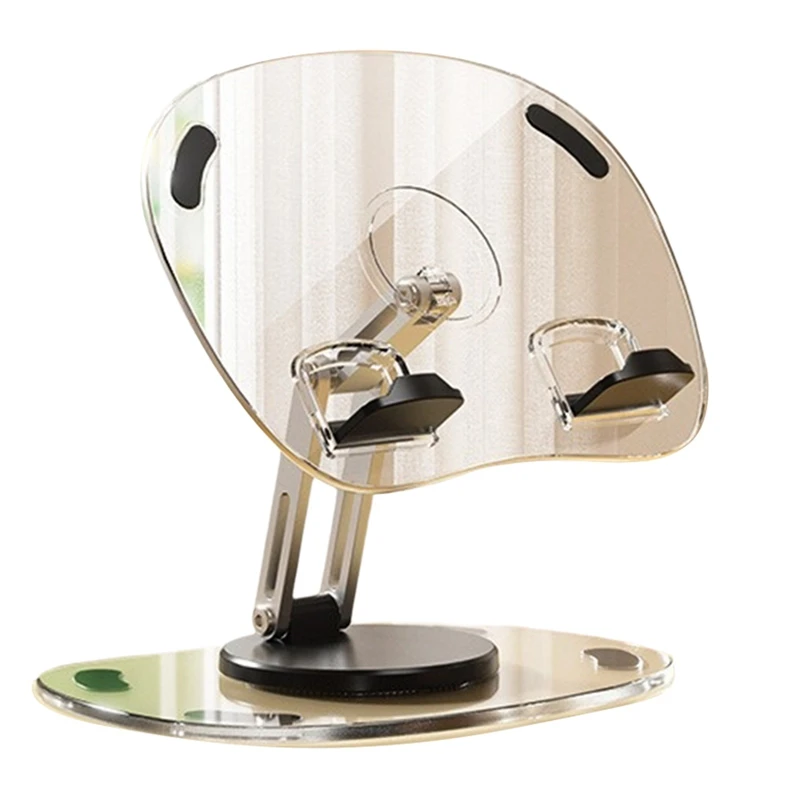 Держатель кронштейна для планшета Регулируемая складная подставка Прозрачная акриловая настольная поддержка планшета Прочный черный