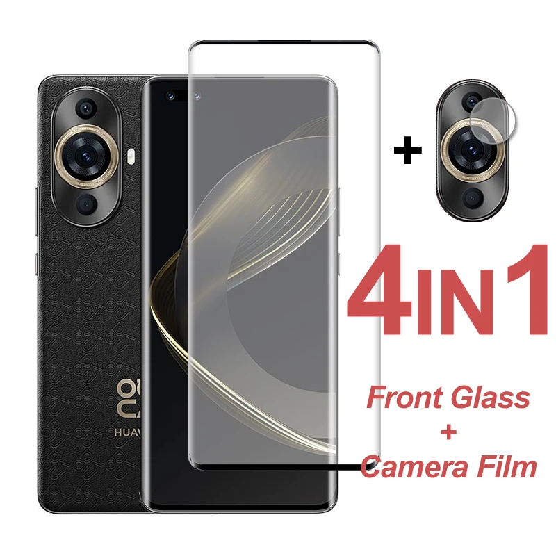 Protective Glass For Huawei Nova 11 Pro Screen Protector Full Cover Tempered Glass Camera Lens Film For Nova 11 Ultra 10 9 8 Pro