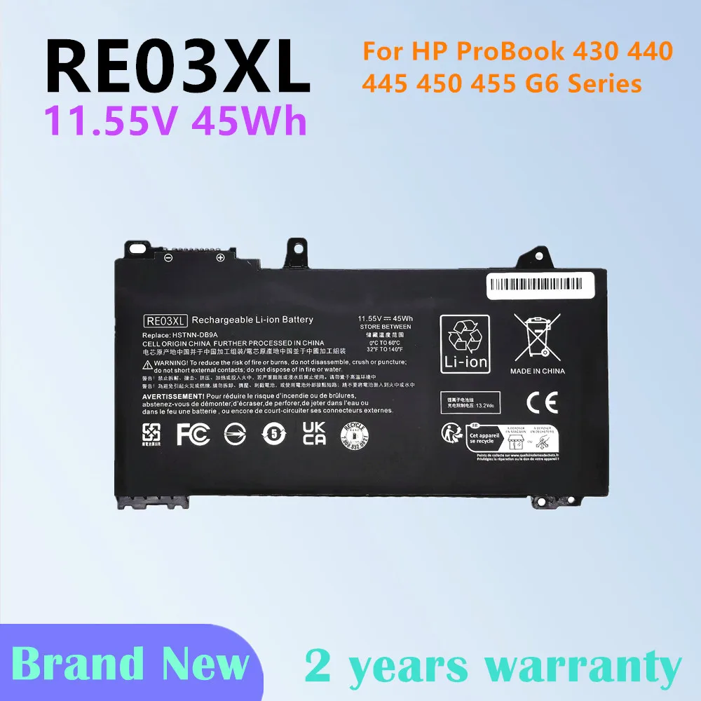 

RE03XL Laptop battery FOR ProBook 430 440 445 450 G6 G7 ZHAN 66 Pro 13 14 15 G2 HSTNN-DB9A HSN-Q15C HSTNN-UB7R HSN-Q14C