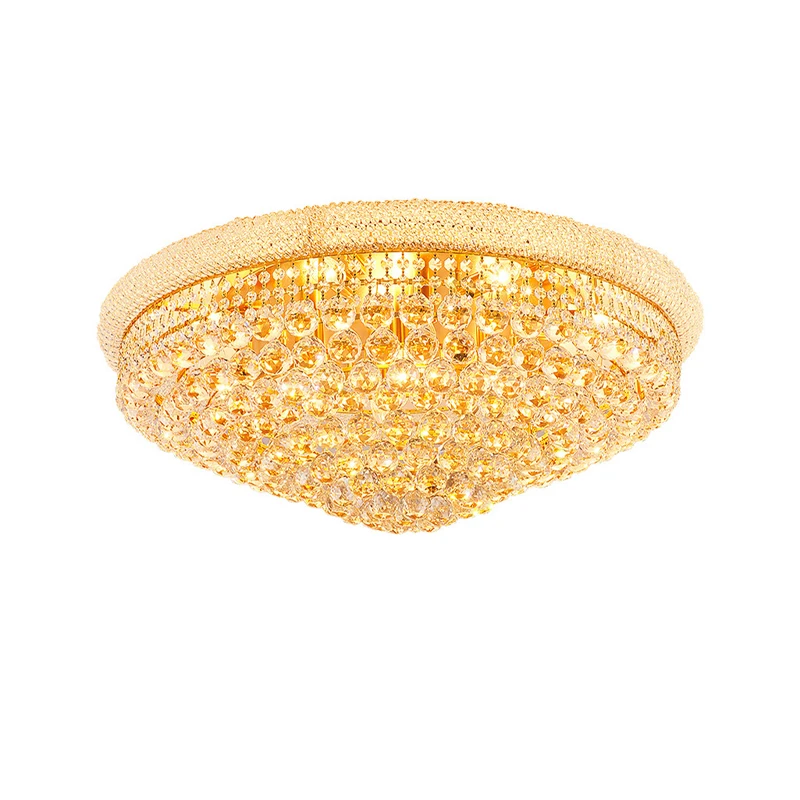 

Dimmable LED K9 Crystal Gold Silver Stainless Steel Lustre Lamparas De Techo 2024 Ceiling Lights.Ceiling Lamp For Living Room