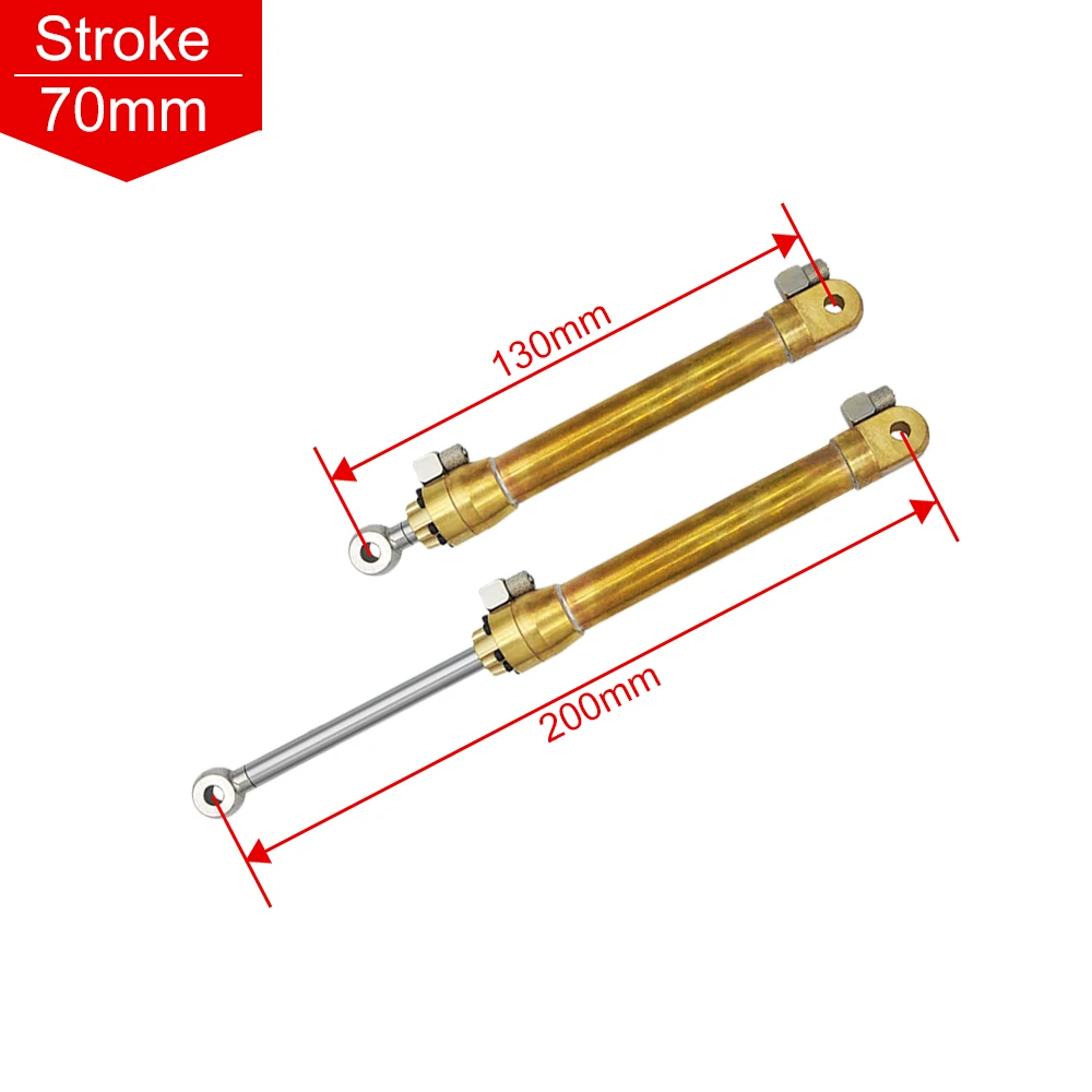 Verbesserter Hydraulikzylinder aus Vollmetall mit 50/70/85/95/110/120/130/140/170 mm Hub für 1/14 RC Lader CAT 336D Bagger-Ersatzteile