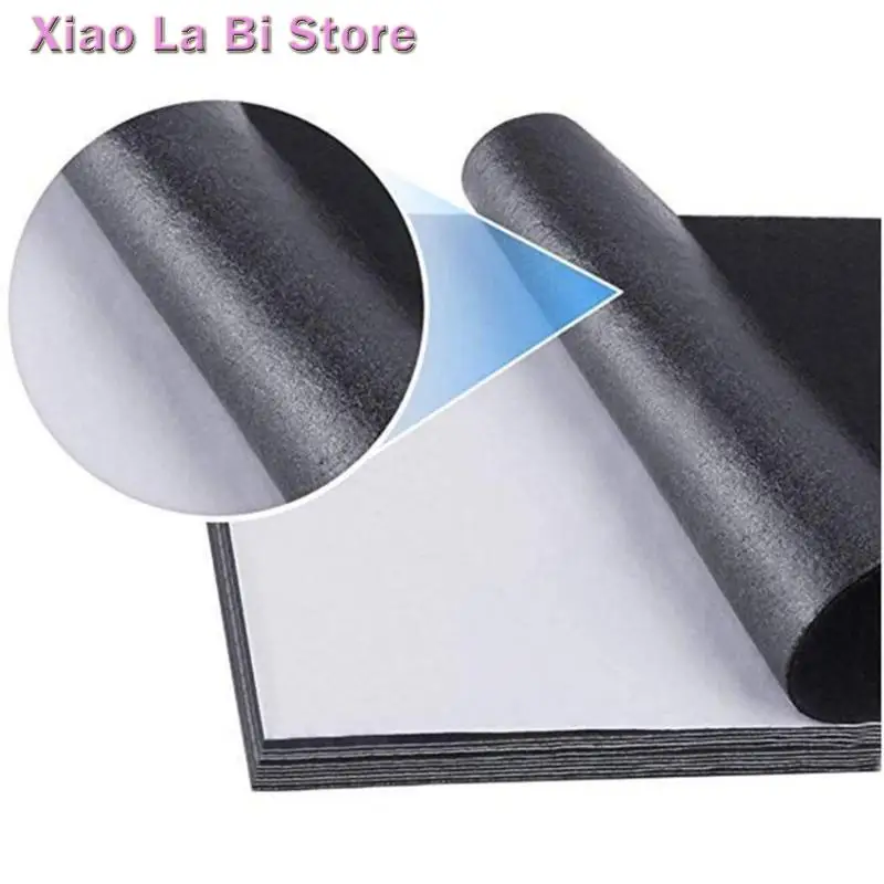 

XXFD Set of 20 Black Sturdy Felt Adhesive Sheets for Art and Craft Supplies Touch
