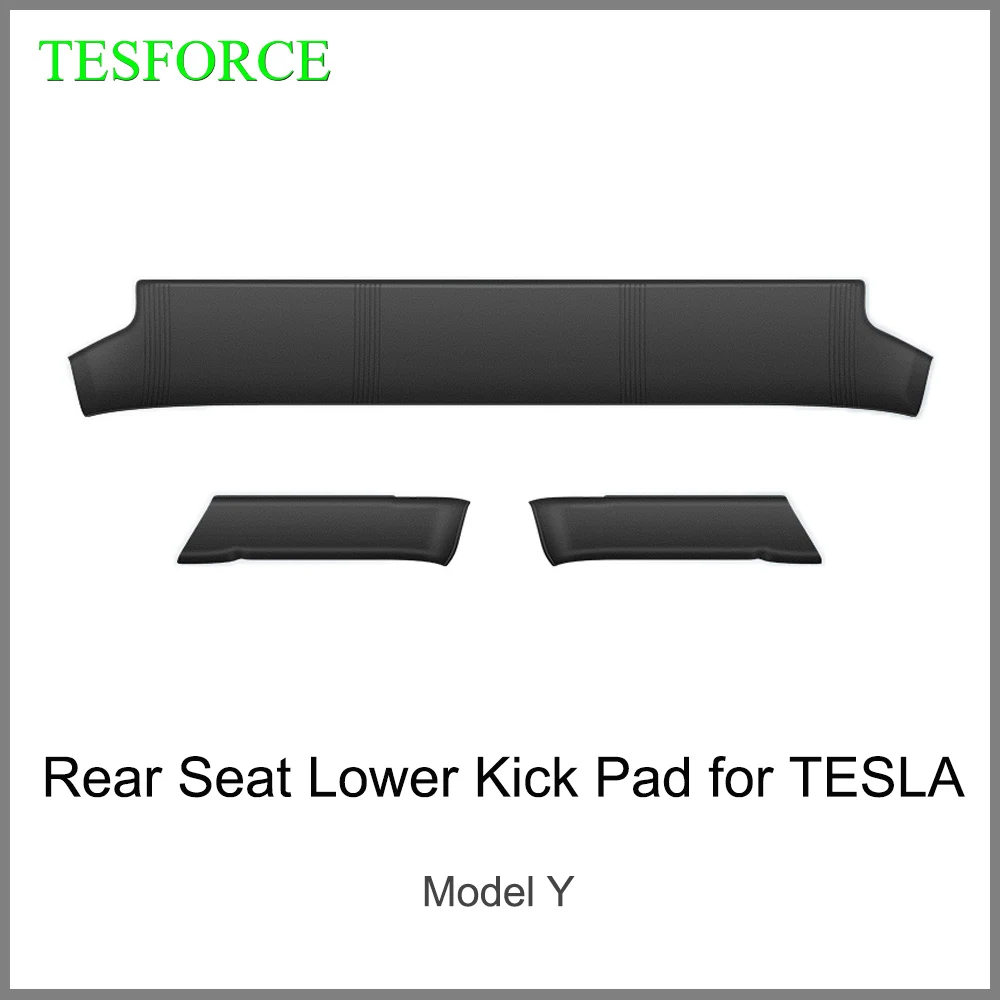 Modely Dust Pad Passenger Anti-Dirty Kick Mat For Tesla Model Y Rear Seat Lower Kick Guard Board TPE Auto Interior Accessories