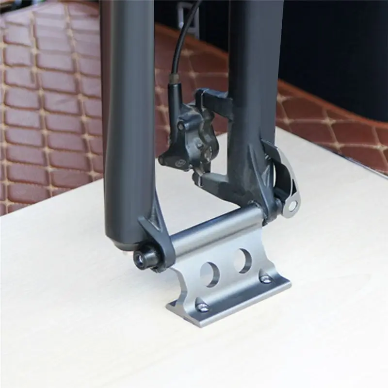 AD45 Bicycle Bike Front Fork Quick Release Retaining Clip Dismountable Attaching Clamp Portable Cycling Part Yellow