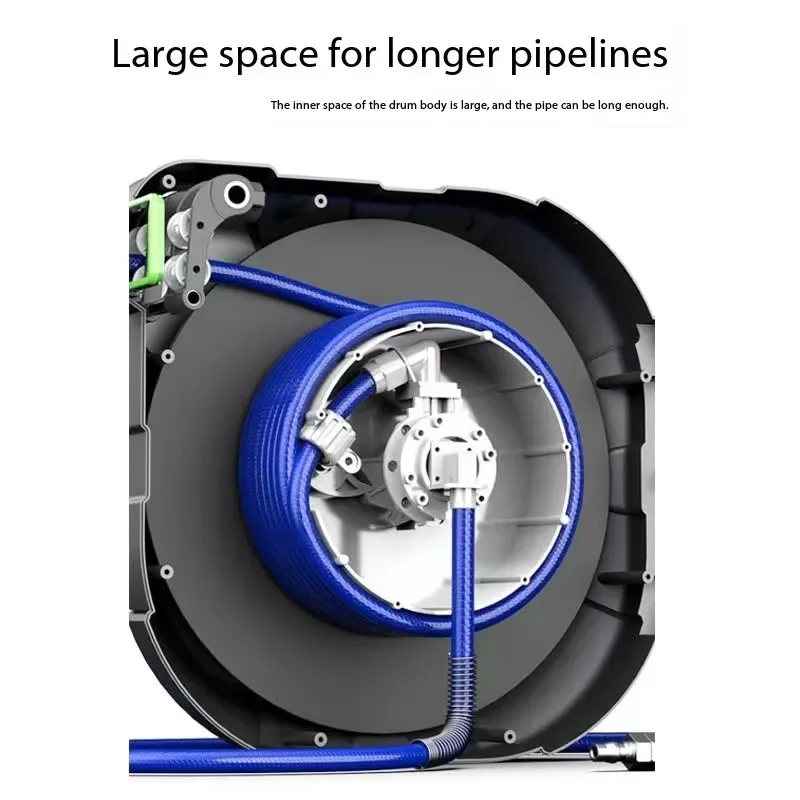 10/15/20M Automatic Telescopic Hose Reel 4S Shop Car Wash Garden Irrigation System Holder Wall Mount High Pressure Pipe and Rack