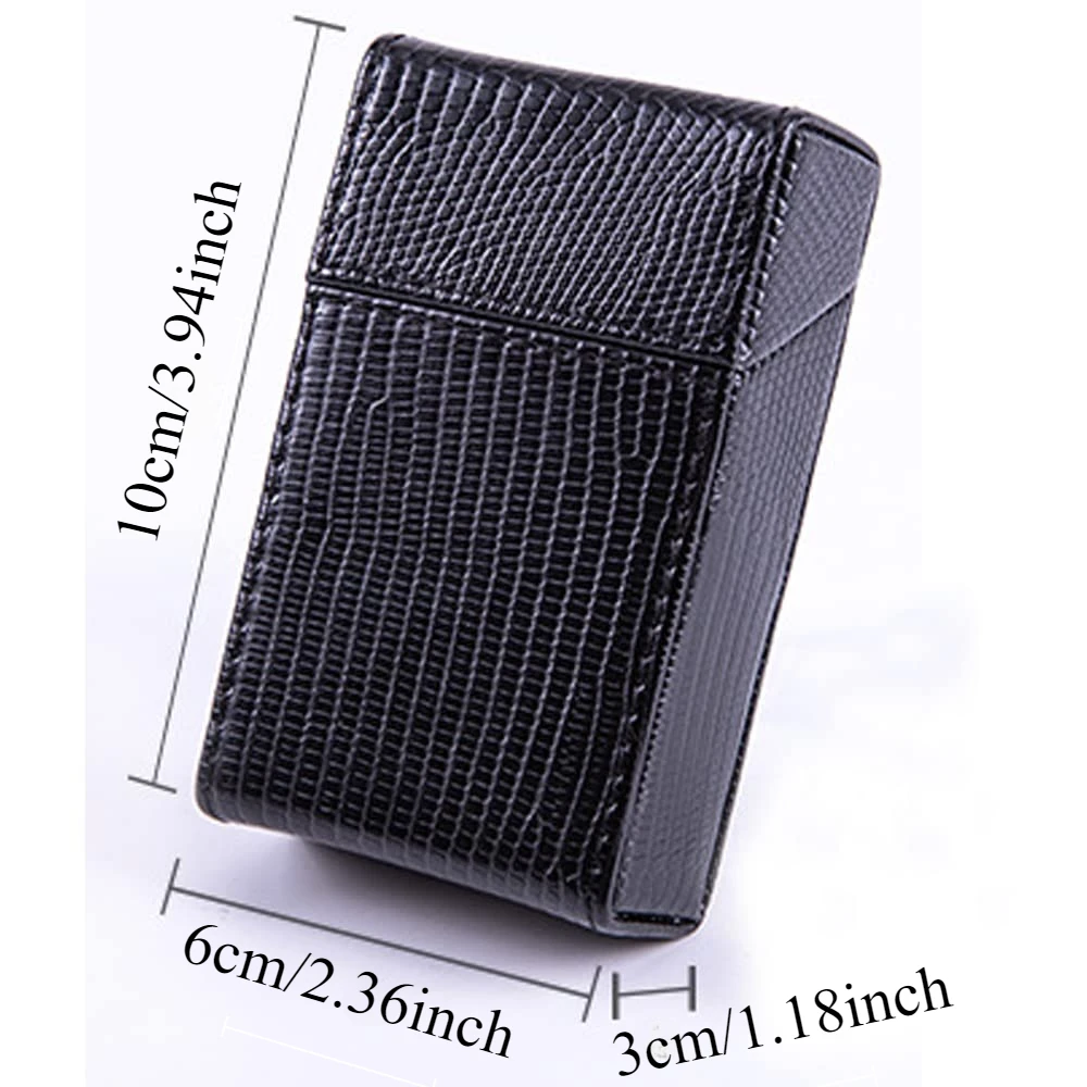 Portable Anti-pressure and Moisture-proof Cigarette Case, Magnetic Flip-top Men's and Women's Full Pack of 20 Cigarette Cases