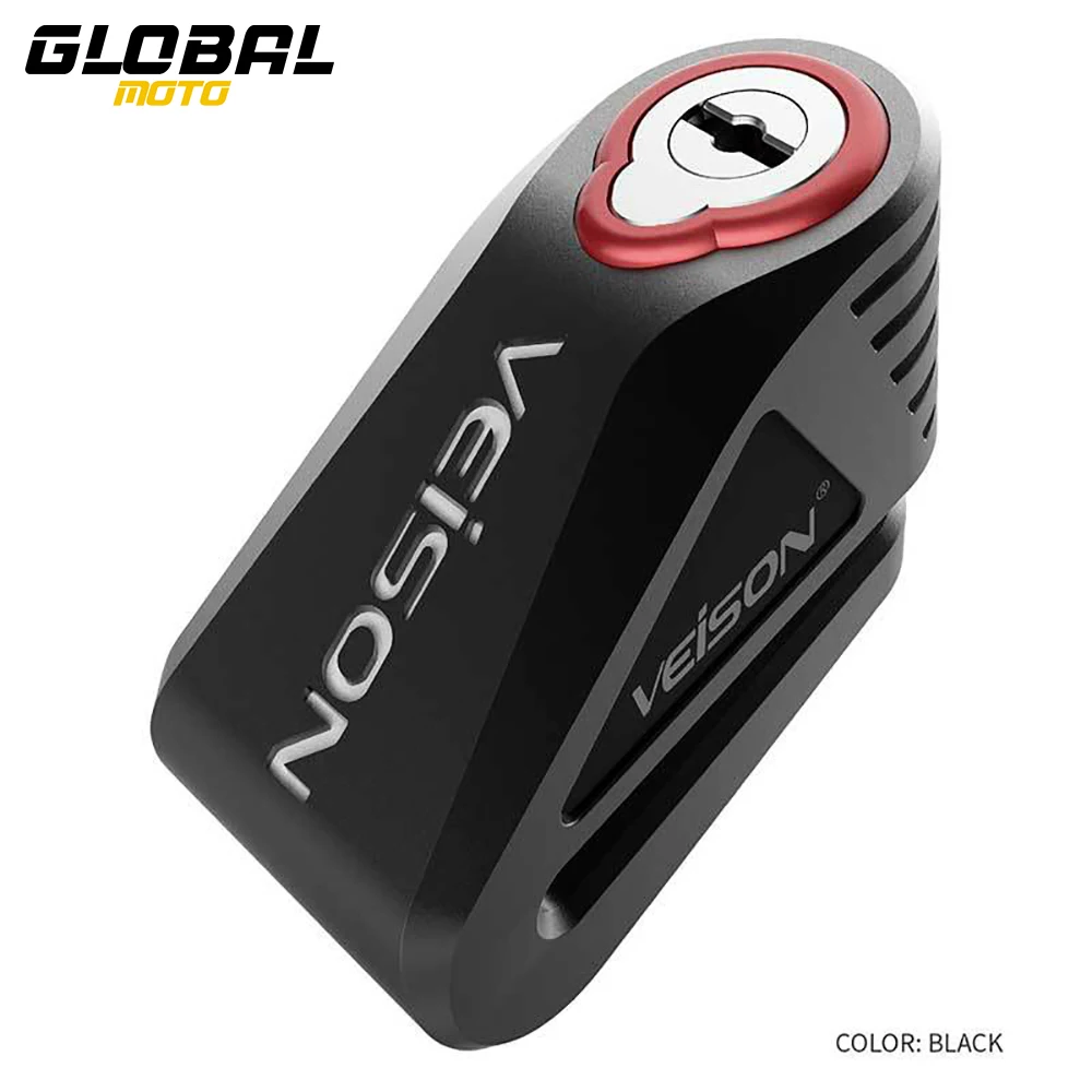 Новинка 2023, Противоугонный замок для дискового тормоза для мотоцикла VEISON, водонепроницаемый и устойчивый к ржавчине замок для мотокросса, цилиндрический замок для дискового тормоза